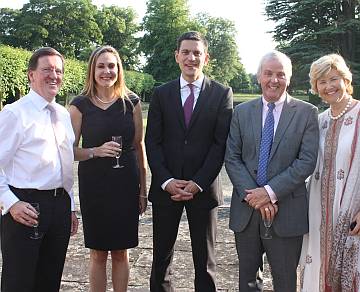 Lord Robertson, Sarah Puntan-Galea, David Miliband, Sir John and Lady Holmes